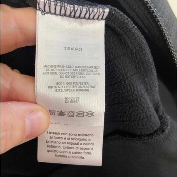 Columbia black hooded LIGHTWEIGHT zip up SMALL - Picture 7 of 8